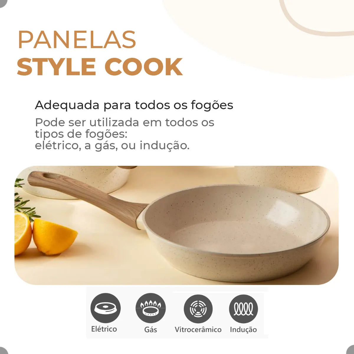 Jogo De Panelas Antiaderente Cerâmica Mimo 10 Peças