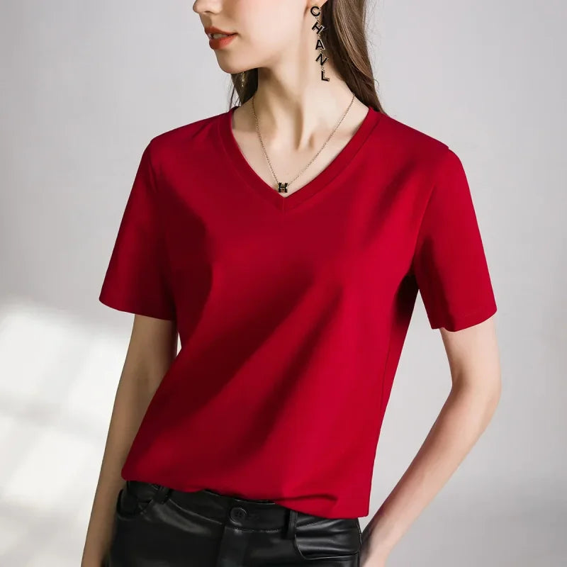 Blusa Casual em Algodão e Seda Sintética com Textura Fiorenze