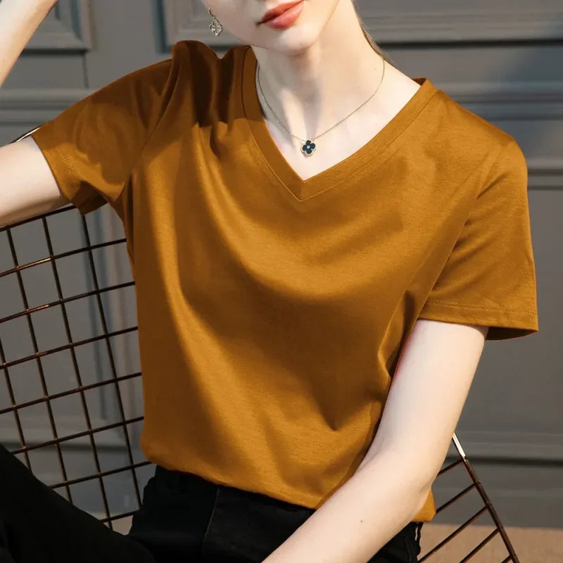 Blusa Casual em Algodão e Seda Sintética com Textura Fiorenze