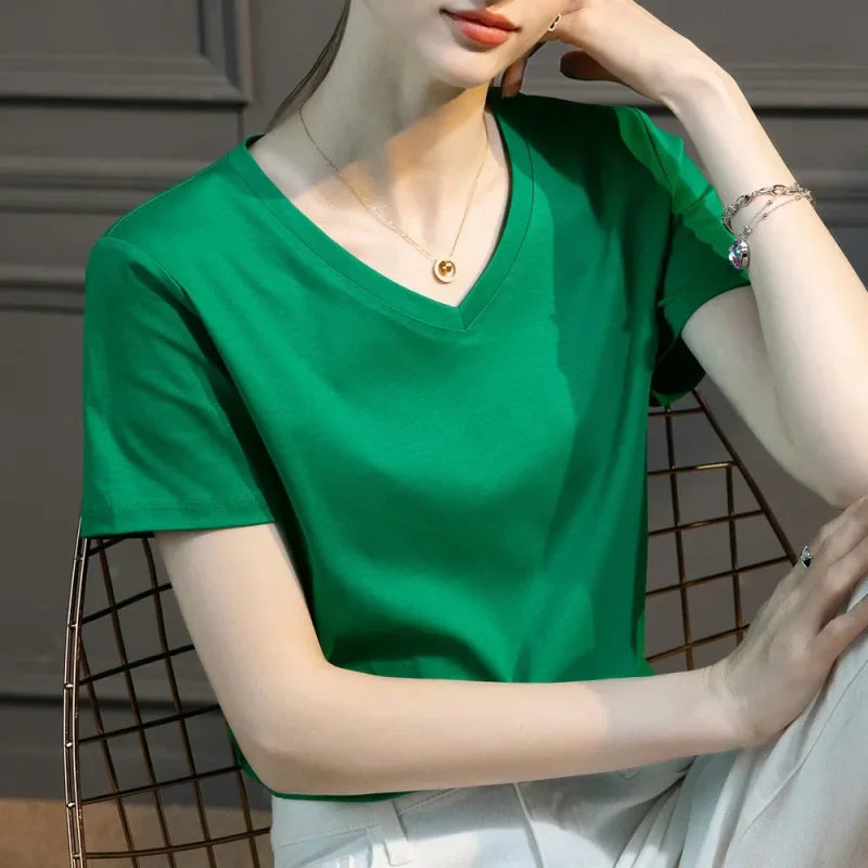 Blusa Casual em Algodão e Seda Sintética com Textura Fiorenze