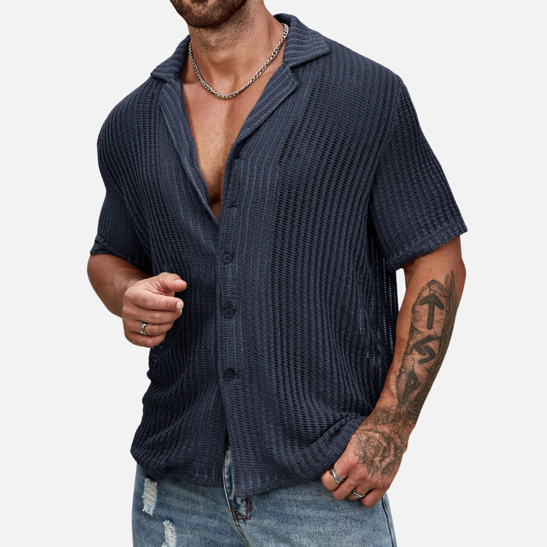 Camisa Casual Masculina de Tricô Fiorenze FRZ47
