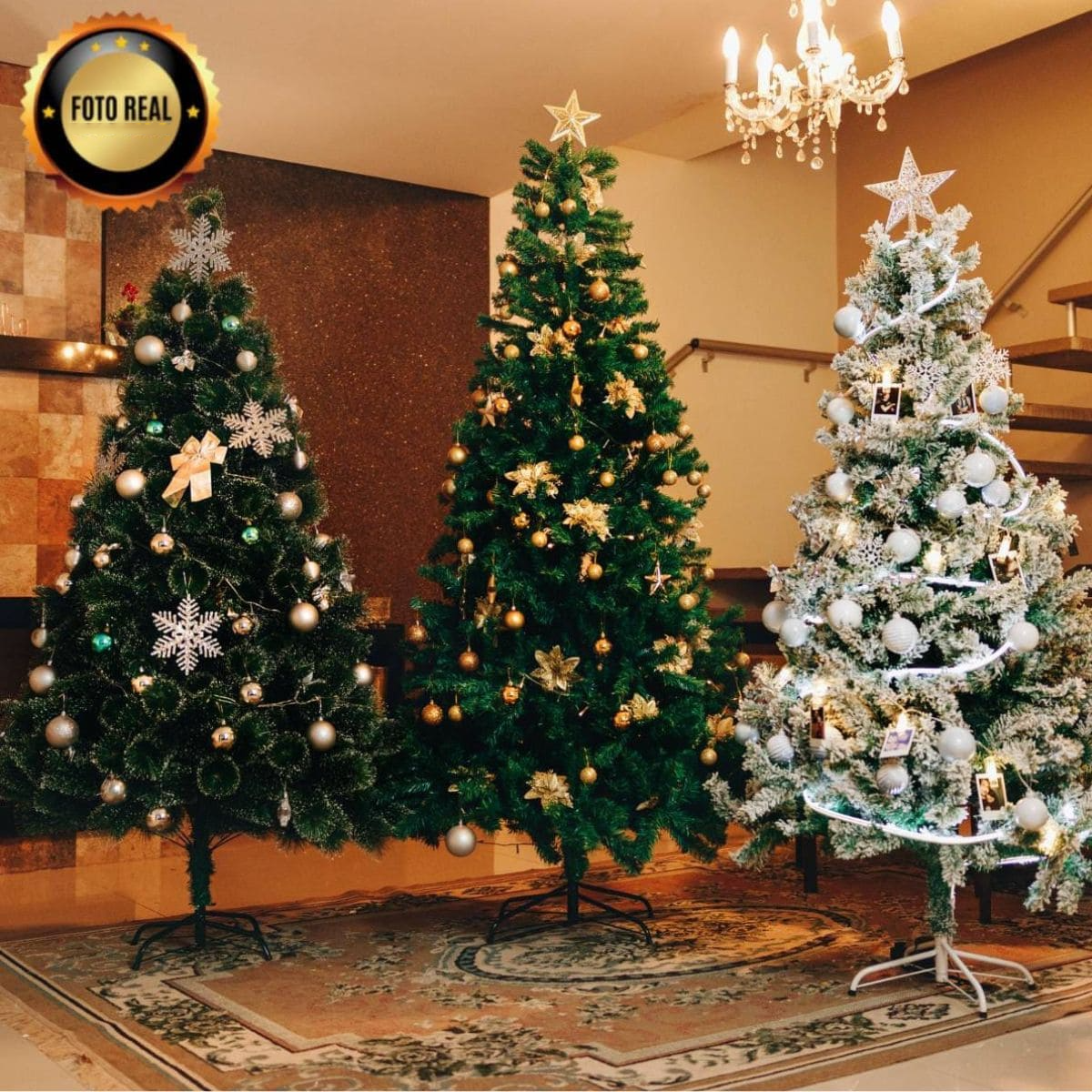 Árvore de Natal Pinheiro Canadense Luxo 1,80m – 800 Galhos Cheia, Premium Verde Tradicional Imperial