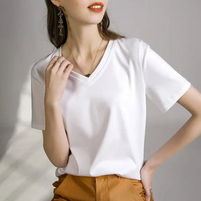 Blusa Casual em Algodão e Seda Sintética com Textura Fiorenze