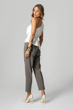 Blusa Ombro Único Com Faixa Fiorenze