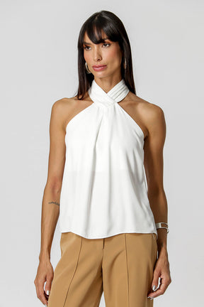 Blusa Com Pregas Na Gola Cinthia