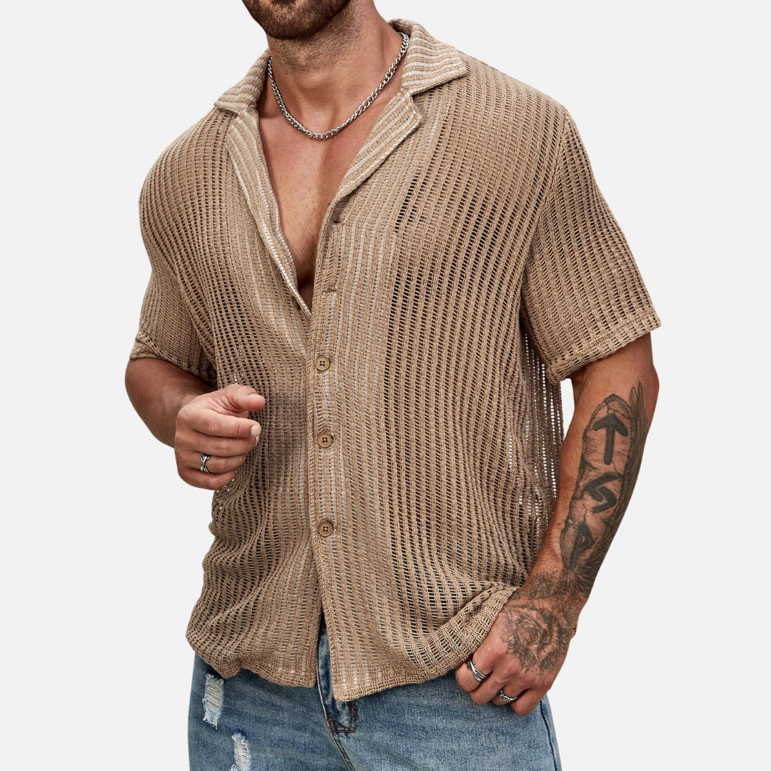 Camisa Casual Masculina de Tricô Fiorenze FRZ47