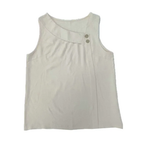 Blusa Casual Regata com Gola Assimétrica Fiorenze