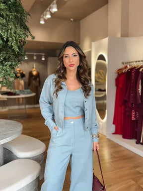 Conjunto Alfaiataria 3 Peças Eleonor