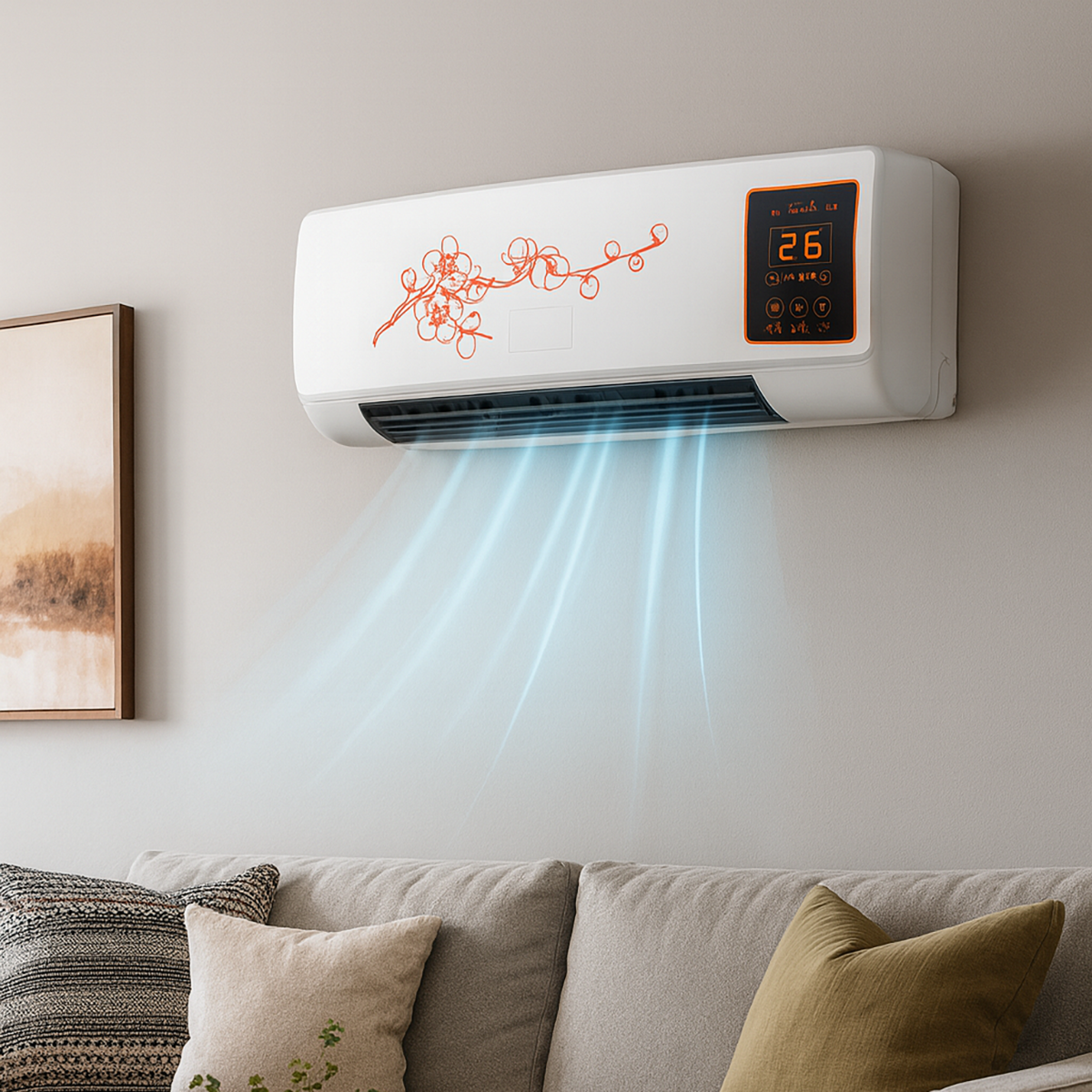 Ar-Condicionado Split Premium Portátil com Painel Digital e Controle Remoto