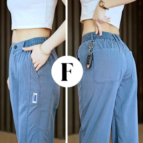 [Pague 2, Leve 3] - Calça Feminina Aurora em Malha de Seda Gelo e Poliéster