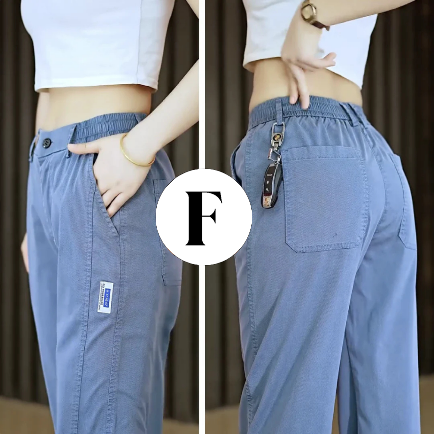 [Pague 2, Leve 3] - Calça Feminina Aurora em Malha de Seda Gelo e Poliéster