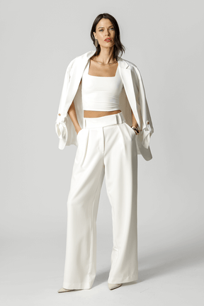 Calça Pantalona Fiorenze Classic Cós Minimalista