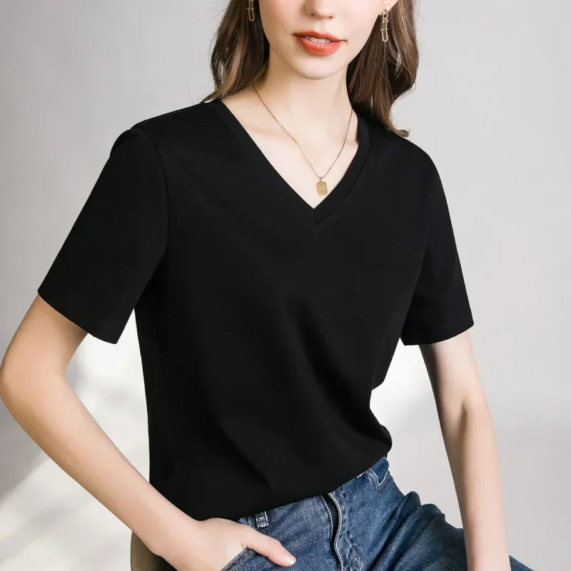Blusa Casual em Algodão e Seda Sintética com Textura Fiorenze