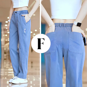 [Pague 2, Leve 3] - Calça Feminina Aurora em Malha de Seda Gelo e Poliéster