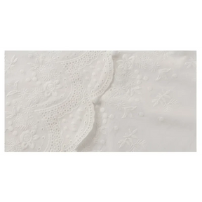 Blusa Casual em Algodão com Bordado e Manga Bufante Fiorenze